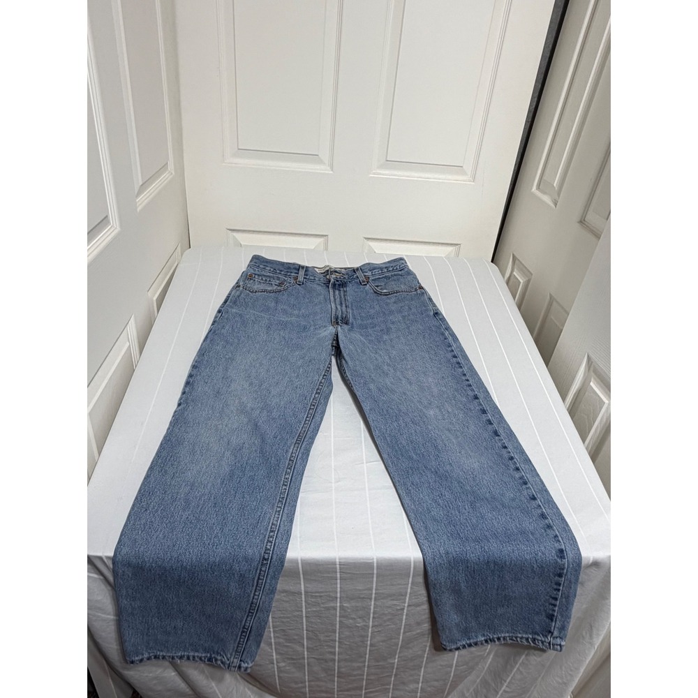 Levis 550 Relaxed Fit Jeans Mens 34x30 Blue Denim Medium Wash Tapered Leg